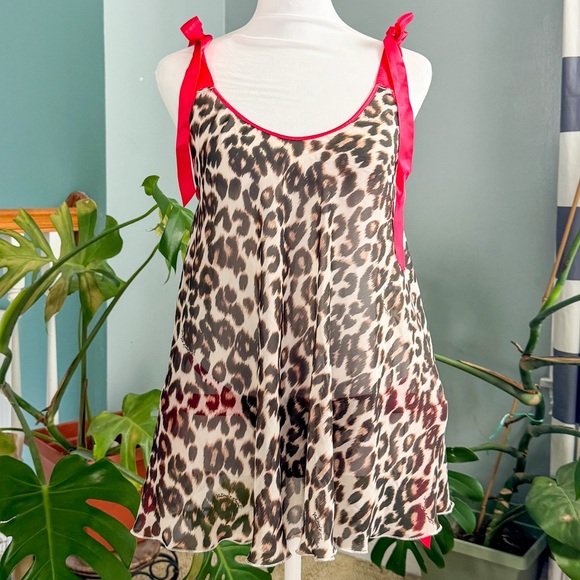 Victoria’s Secret Leopard Print Lingerie with Red Accents - Picture 3 of 10